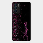Glitter Customize Glass Case Cover Pink For Oppo Reno 6 5G