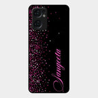 Glitter Customize Glass Case Cover Pink For Oppo Reno 7 5G