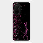 Glitter Customize Glass Case Cover Pink For Poco C71