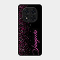 Glitter Customize Glass Case Cover Pink For Poco X7 5G