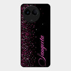 Glitter Customize Glass Case Cover Pink For Realme 11 5G