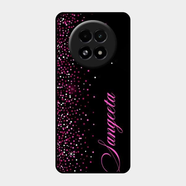 Glitter Customize Glass Case Cover Pink For Realme 13 5G