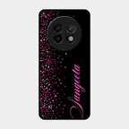 Glitter Customize Glass Case Cover Pink For Realme 13 Plus 5G