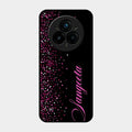 Glitter Customize Glass Case Cover Pink For Realme 14 Pro 5G