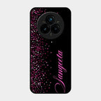 Glitter Customize Glass Case Cover Pink For Realme 14 Pro 5G