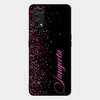 Glitter Customize Glass Case Cover Pink For Realme 7 Pro