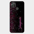 Glitter Customize Glass Case Cover Pink For Realme C21Y