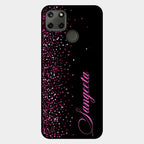 Glitter Customize Glass Case Cover Pink For Realme C21Y