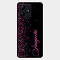 Glitter Customize Glass Case Cover Pink For Realme C53