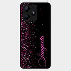 Glitter Customize Glass Case Cover Pink For Realme C53