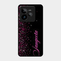 Glitter Customize Glass Case Cover Pink For Realme Gt 7 Pro