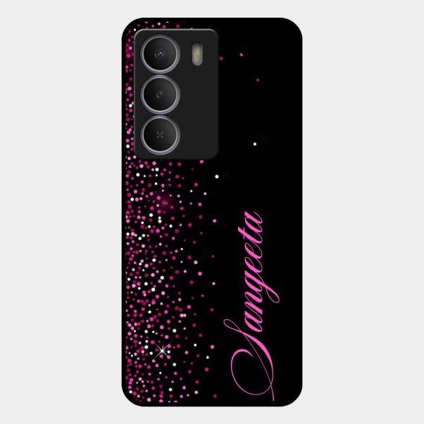 Glitter Customize Glass Case Cover Pink For Realme P3 Lite 5G