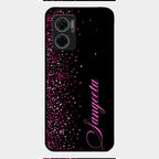Glitter Customize Glass Case Cover Pink For Redmi 11 Prime 5G