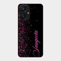 Glitter Customize Glass Case Cover Pink For Redmi 13C 5G