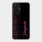 Glitter Customize Glass Case Cover Pink For Redmi 13C 5G