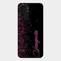 Glitter Customize Glass Case Cover Pink For Redmi Note 10