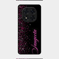 Glitter Customize Glass Case Cover Pink For Redmi Note 14 Pro 5G