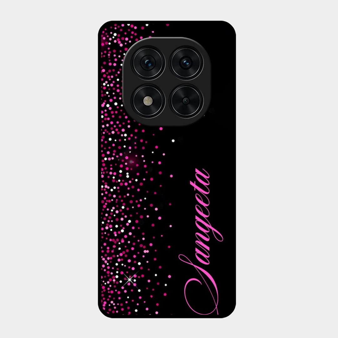 Glitter Customize Glass Case Cover Pink For Redmi Note 15 Pro 5G