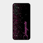 Glitter Customize Glass Case Cover Pink For Samsung Galaxy A16 5G