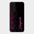 Glitter Customize Glass Case Cover Pink For Samsung Galaxy A25 5G