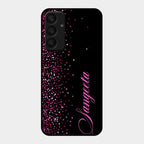 Glitter Customize Glass Case Cover Pink For Samsung Galaxy A25 5G