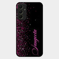 Glitter Customize Glass Case Cover Pink For Samsung Galaxy A34 5G