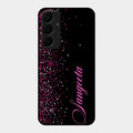 Glitter Customize Glass Case Cover Pink For Samsung Galaxy A35 5G