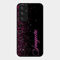 Glitter Customize Glass Case Cover Pink For Samsung Galaxy A54 5G