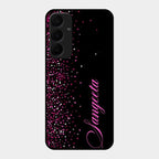 Glitter Customize Glass Case Cover Pink For Samsung Galaxy A55 5G