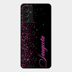 Glitter Customize Glass Case Cover Pink For Samsung Galaxy F13