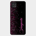 Glitter Customize Glass Case Cover Pink For Samsung Galaxy F42 5G