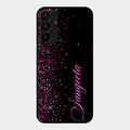 Glitter Customize Glass Case Cover Pink For Samsung Galaxy M15 5G