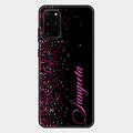 Glitter Customize Glass Case Cover Pink For Samsung Galaxy S20 Plus