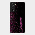 Glitter Customize Glass Case Cover Pink For Samsung Galaxy S21 Fe 5G