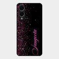 Glitter Customize Glass Case Cover Pink For Samsung Galaxy S25 Edge 5G