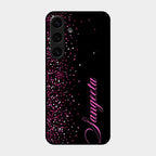 Glitter Customize Glass Case Cover Pink For Samsung Galaxy S25 Plus 5G