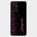 Glitter Customize Glass Case Cover Pink For Vivo T1 5G