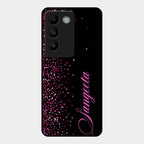 Glitter Customize Glass Case Cover Pink For Vivo T3 5G