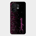 Glitter Customize Glass Case Cover Pink For Vivo T4 Pro 5G