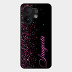 Glitter Customize Glass Case Cover Pink For Vivo T4 Pro 5G
