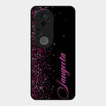 Glitter Customize Glass Case Cover Pink For Vivo T4 Ultra 5G