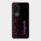 Glitter Customize Glass Case Cover Pink For Vivo T4R 5G