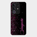 Glitter Customize Glass Case Cover Pink For Vivo T4X 5G