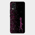 Glitter Customize Glass Case Cover Pink For Vivo V20 2021