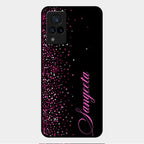 Glitter Customize Glass Case Cover Pink For Vivo V21 5G