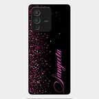 Glitter Customize Glass Case Cover Pink For Vivo V23 Pro 5G
