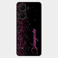 Glitter Customize Glass Case Cover Pink For Vivo V29E 5G