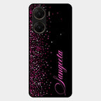 Glitter Customize Glass Case Cover Pink For Vivo V29E 5G