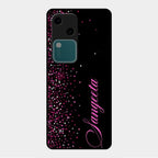Glitter Customize Glass Case Cover Pink For Vivo V30 5G
