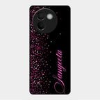 Glitter Customize Glass Case Cover Pink For Vivo V30E 5G
